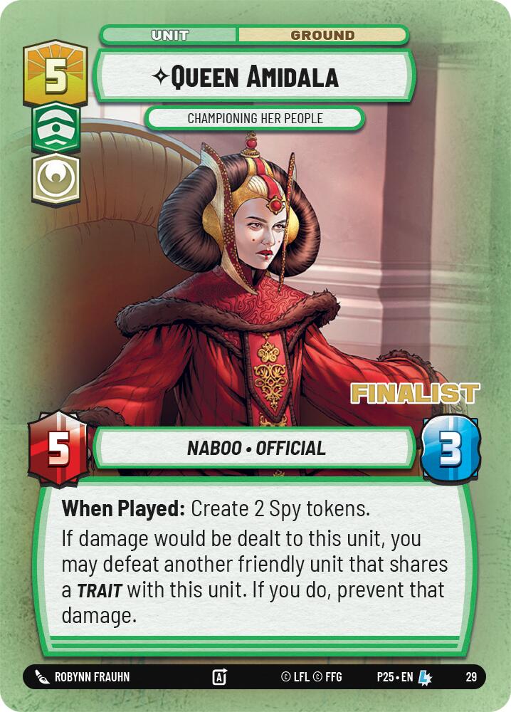 Queen Amidala - Championing Her People (Finalist) - 29 - (Organized Play Promos)
